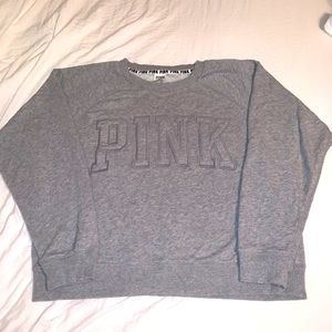 Victorias Secret Pink Grey Sweatshirt